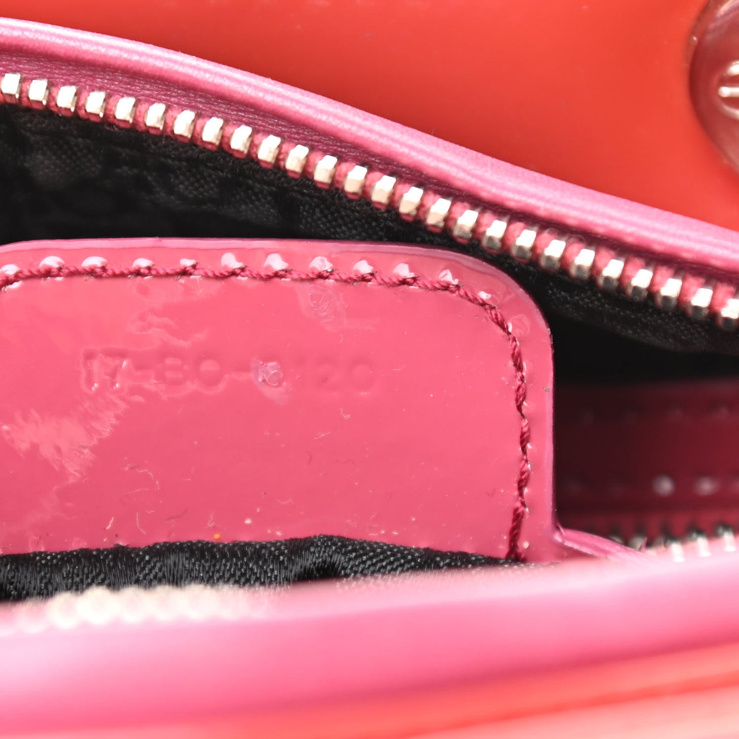 Patent Cannage Medium Lady Dior Red