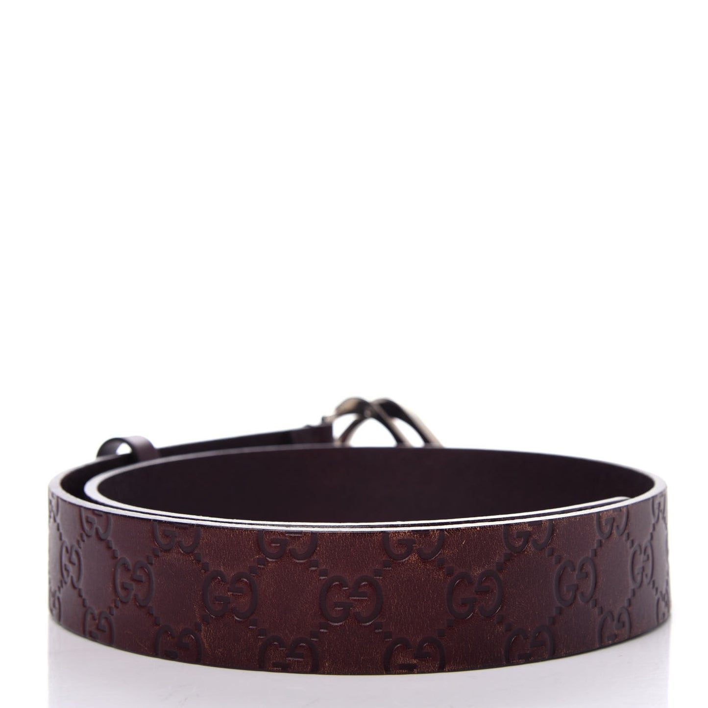 Guccissima Square G Belt 85 34 Brown
