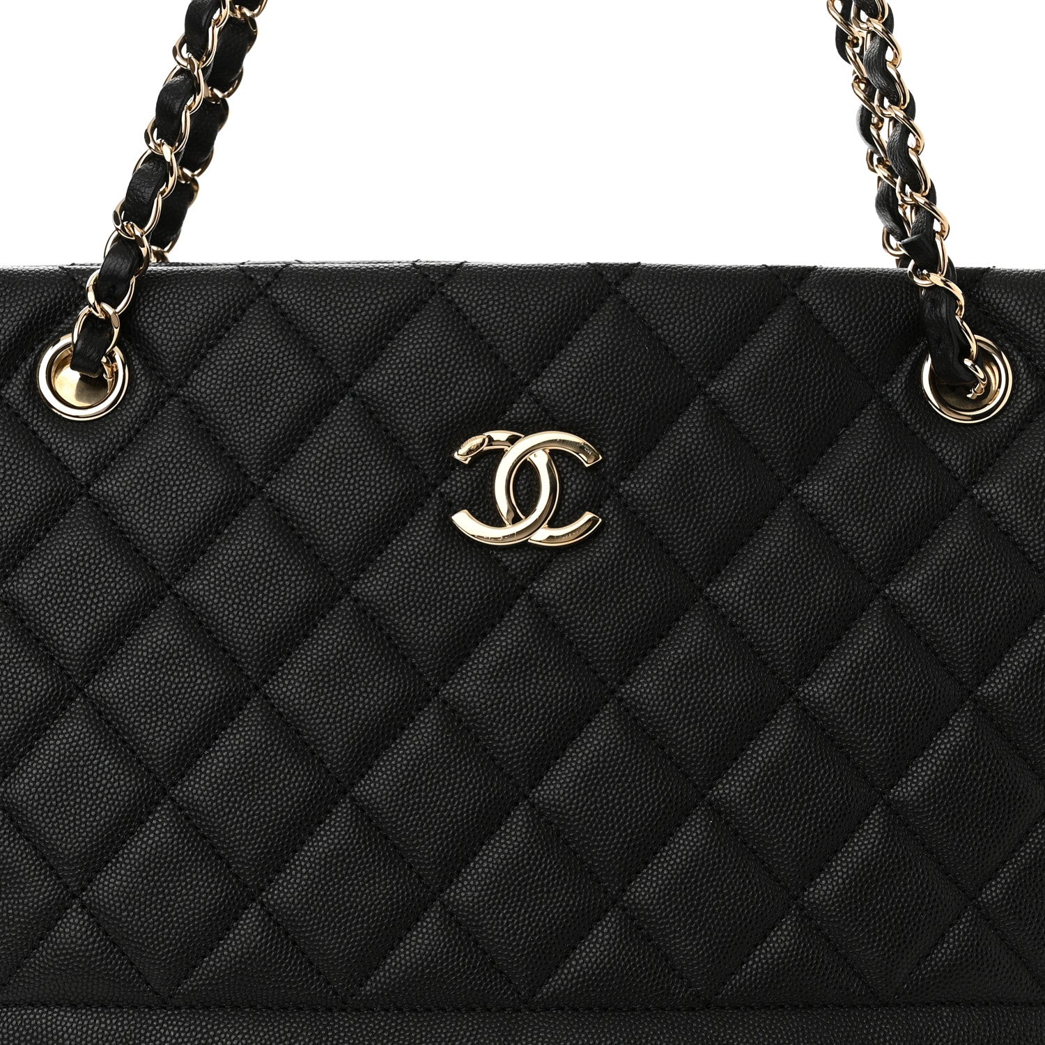 Chanel Caviar Quilted Rolled Up Tote Black 8 of 12