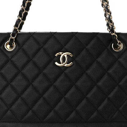Chanel Caviar Quilted Rolled Up Tote Black 8 of 12