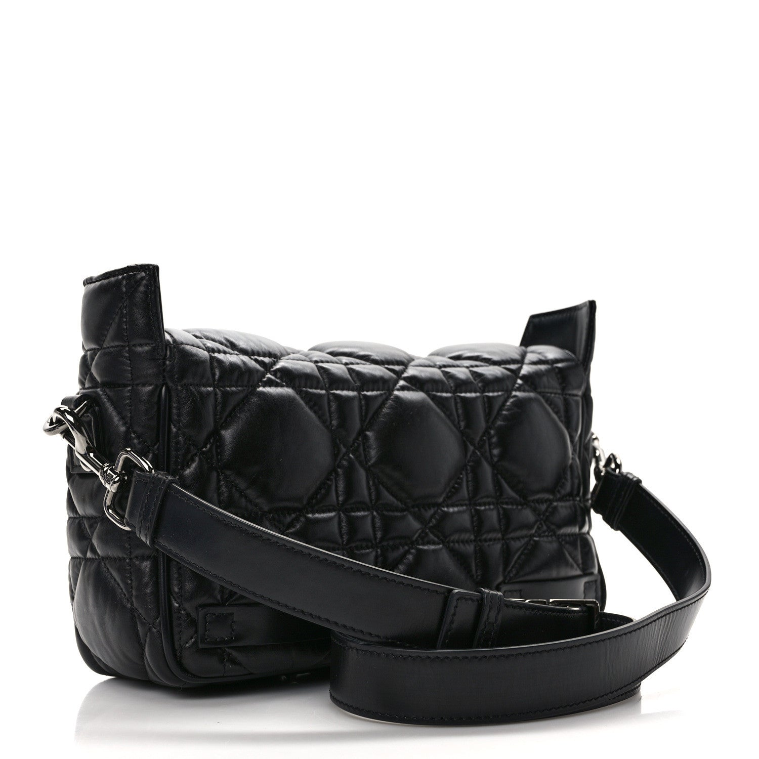Christian Dior Calfskin Macrocannage Small Diorcamp Messenger Black 3 of 12