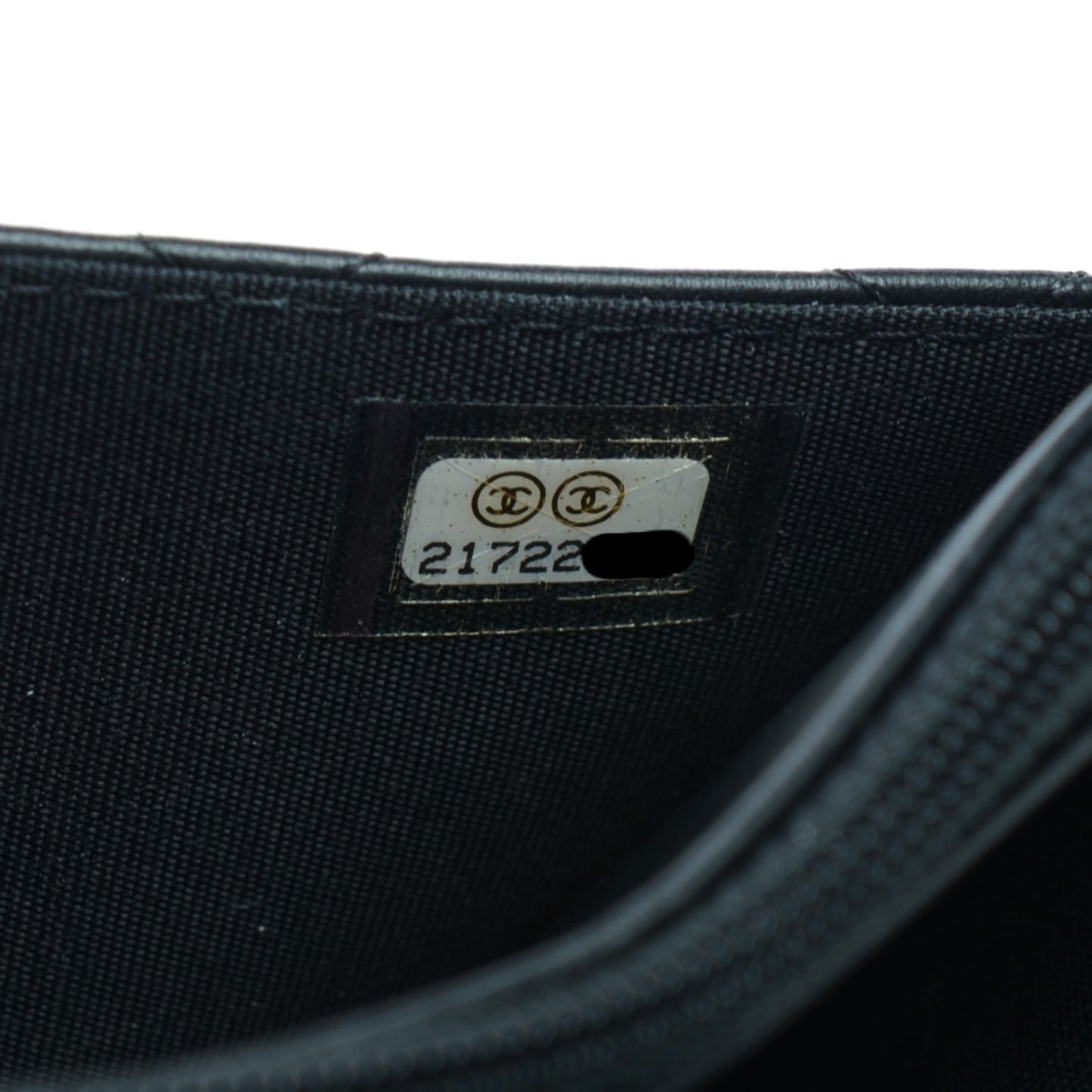 Lambskin Quilted Boy Wallet On Chain WOC Black