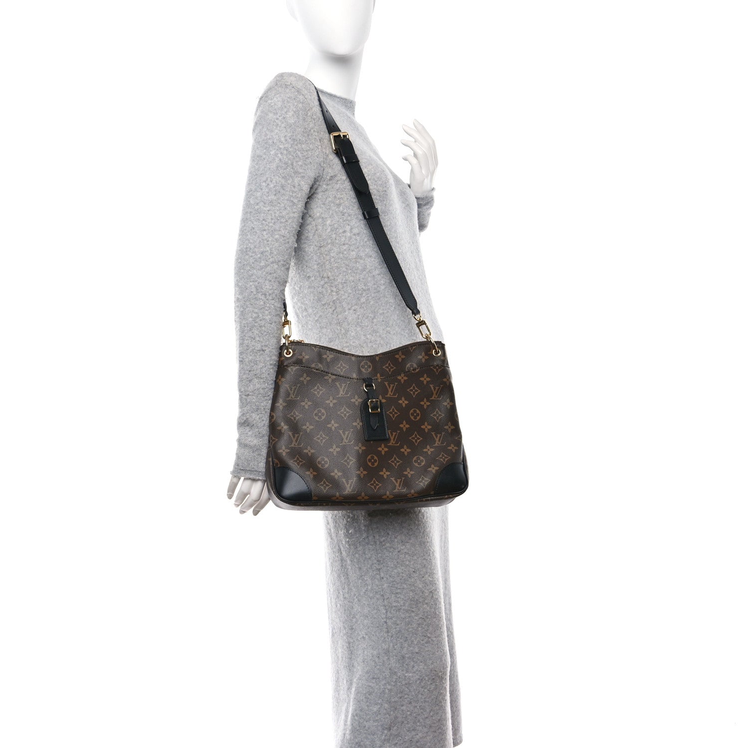 Louis Vuitton Monogram Odeon MM Black 2 of 11