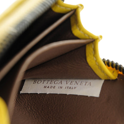 Bottega Veneta Nappa Intreccoato Zip Around Coin Purse New Chartreuse 7 of 8