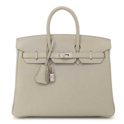 Hermes Togo Verso Birkin 25 Gris Perle 1 of 13