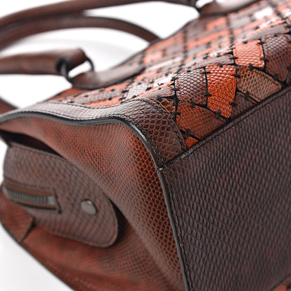 Bottega Veneta Ayers Karung Intrecciato Patchwork Shoulder Bag Ash Scuro Rust Clay 11 of 13