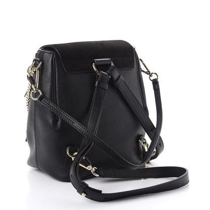 Chloe Suede Calfskin Small Faye Backpack Black 3 of 8