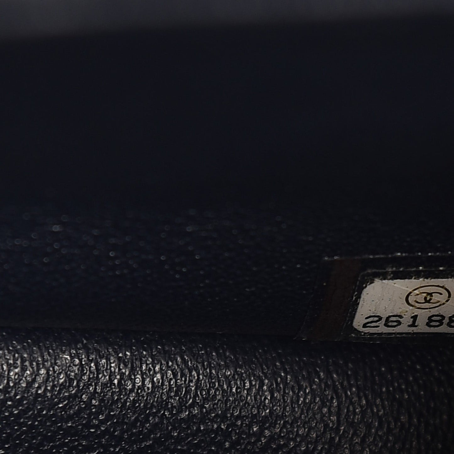Caviar Quilted Mini Rectangular Flap Navy