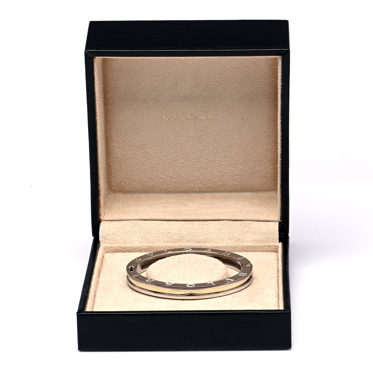 18K Yellow Gold Stainless Steel B.Zero1 Bangle Bracelet