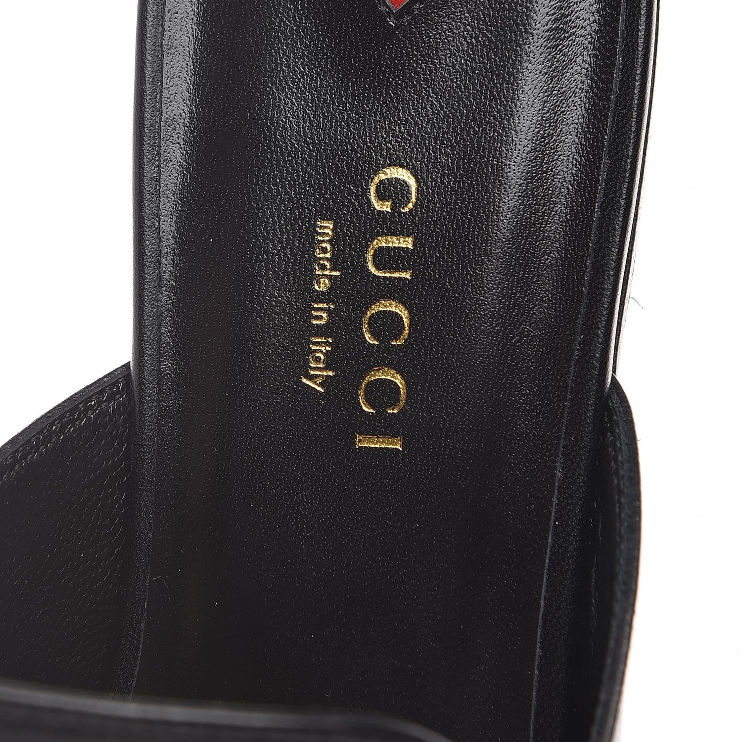 Gucci Malaga Kid Horsebit Slide Sandals 38 Black 7 of 9