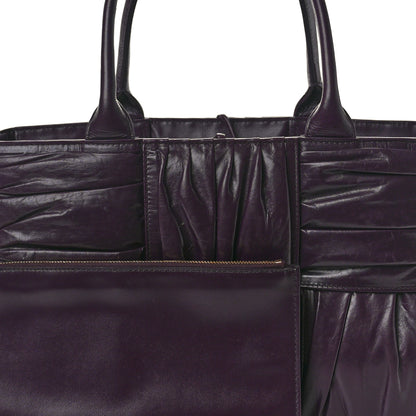 Bottega Veneta Foulard Intrecciato Pleated Medium Arco Tote Dark Mystic 9 of 11