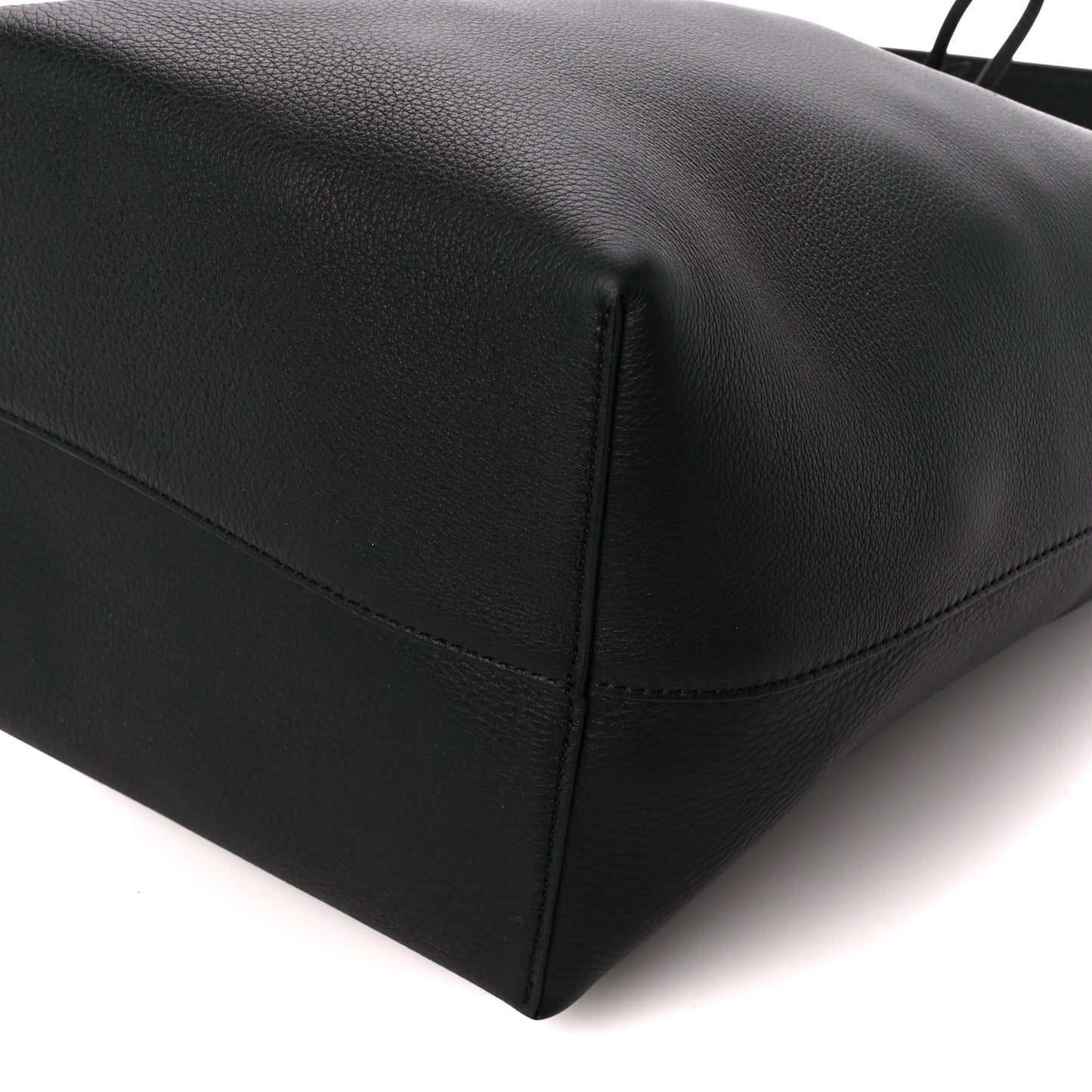 Grained Calfskin Medium N/S Park Tote Black