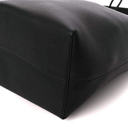 The Row Grained Calfskin Medium N/S Park Tote Black 9 of 9
