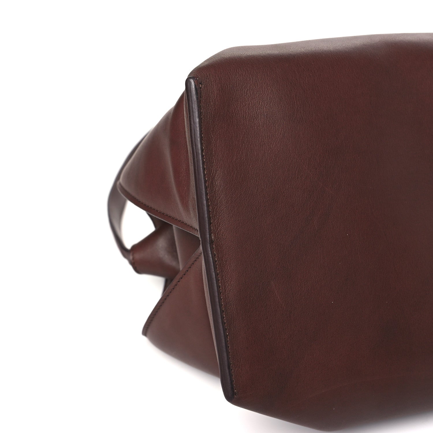The Row Saddle Calfskin Sienna Shoulder Bag Burgundy 7 of 8