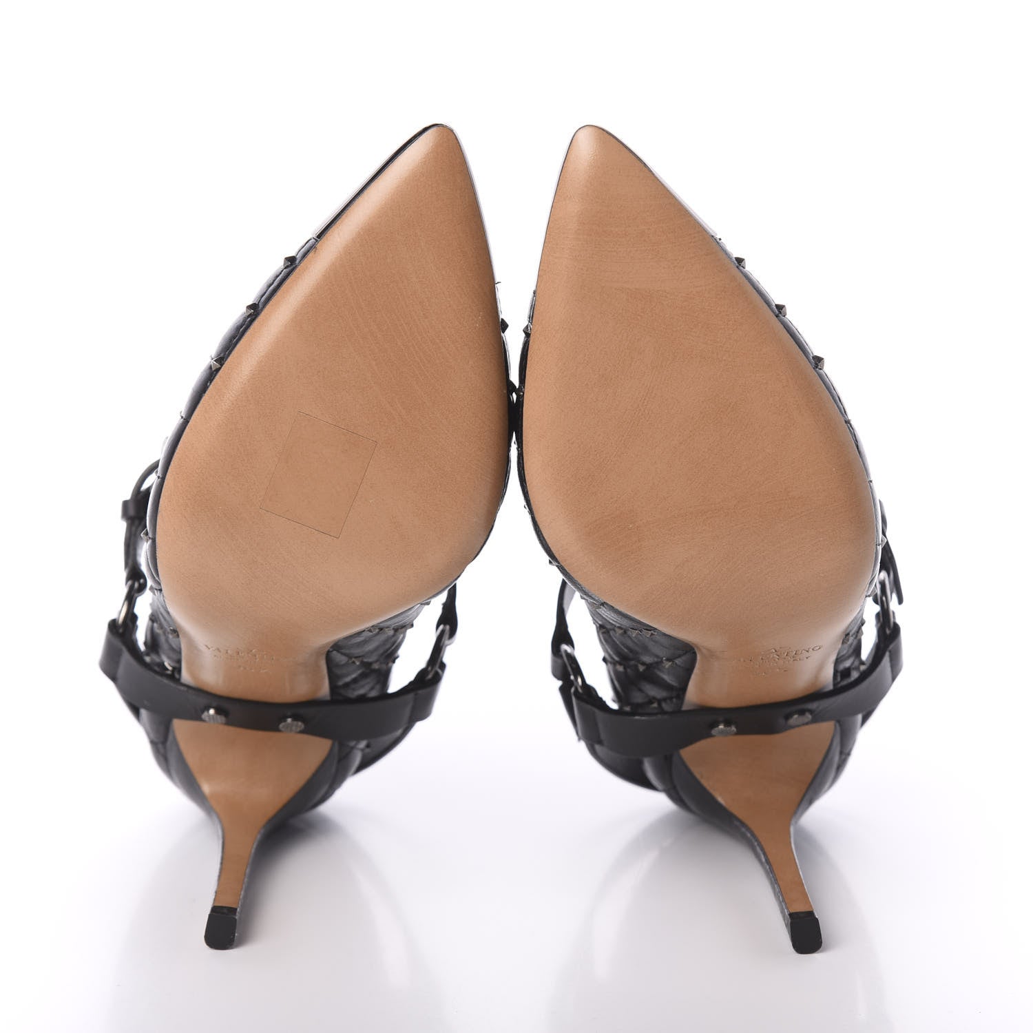 Valentino Garavani Nappa Rockstud Spike Mary Jane 105mm Pumps 36.5 Black 7 of 8