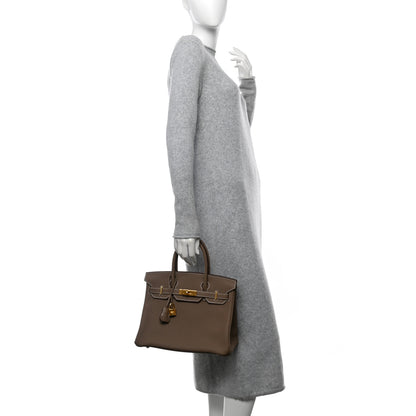 Hermes Togo Birkin 30 Etoupe 2 of 12