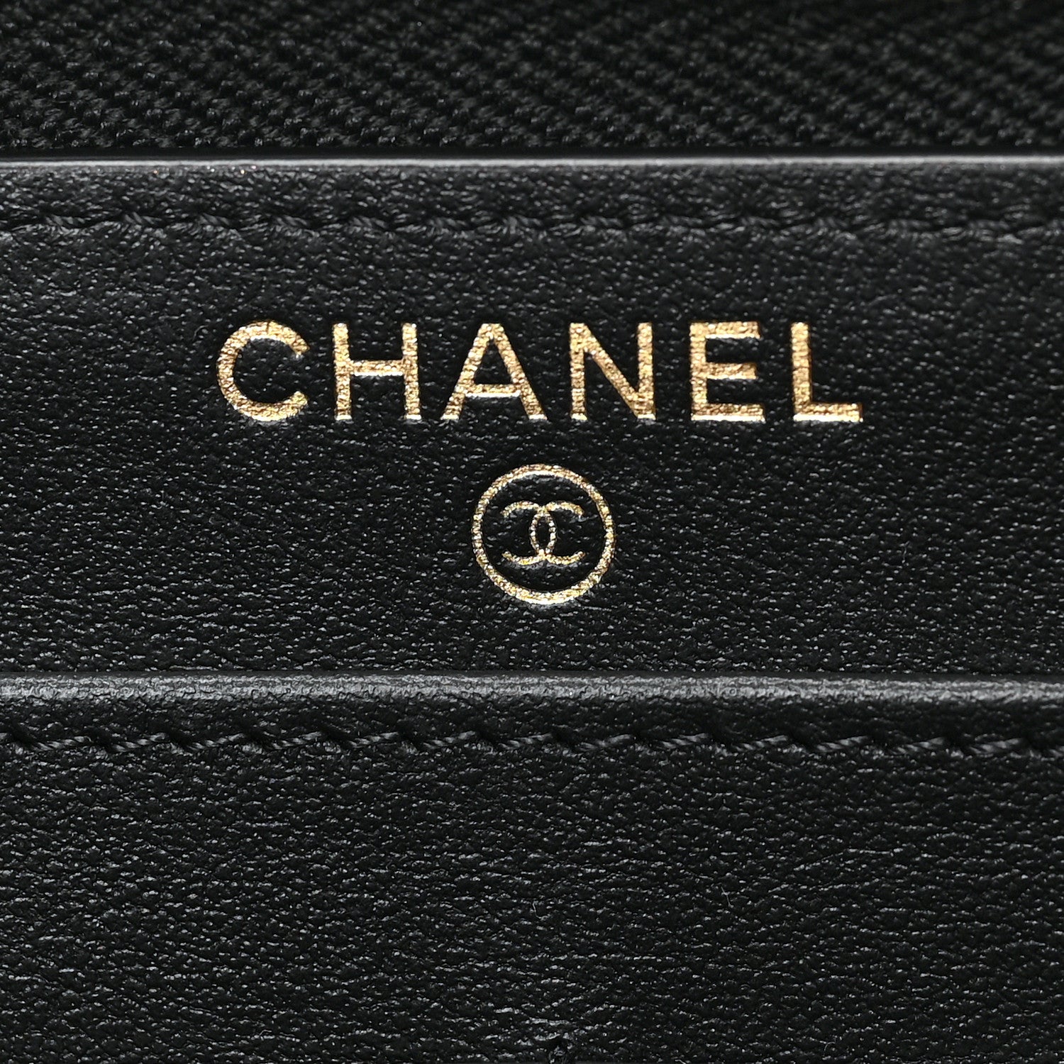 Chanel Caviar Quilted Filigree Zip Around Wallet Beige Black 6 of 7