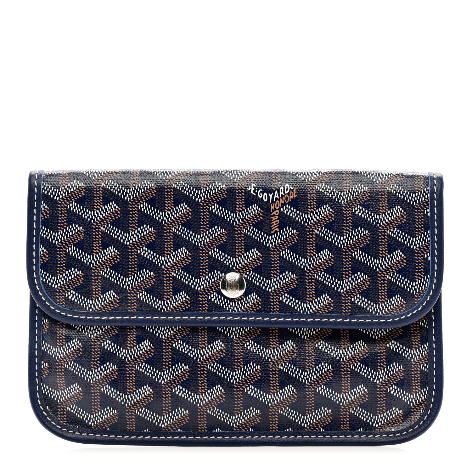Goyard Goyardine Saint Louis XXL Pouch Navy 1 of 6