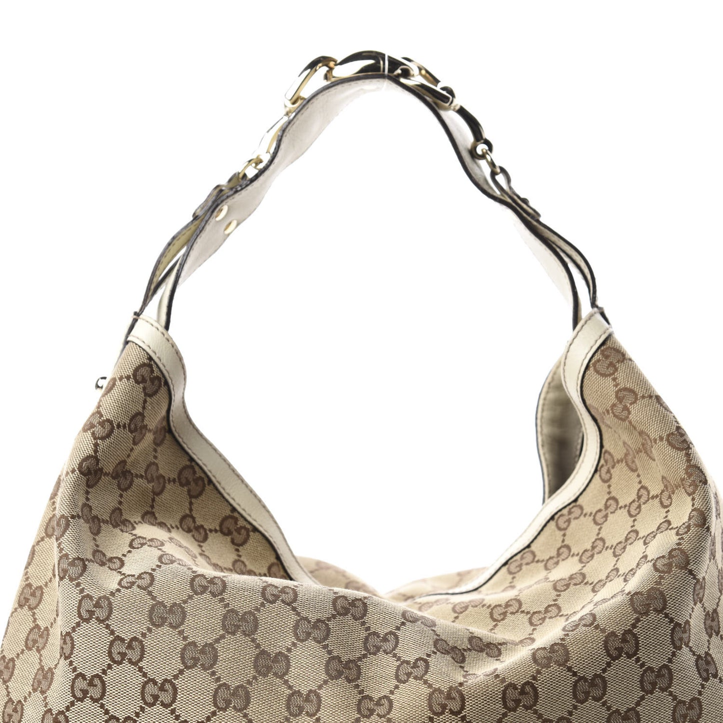 Monogram Large Wave Hobo Off White