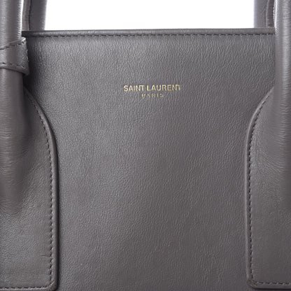 Saint Laurent Calfskin Large Sac De Jour Carryall Grey 8 of 14