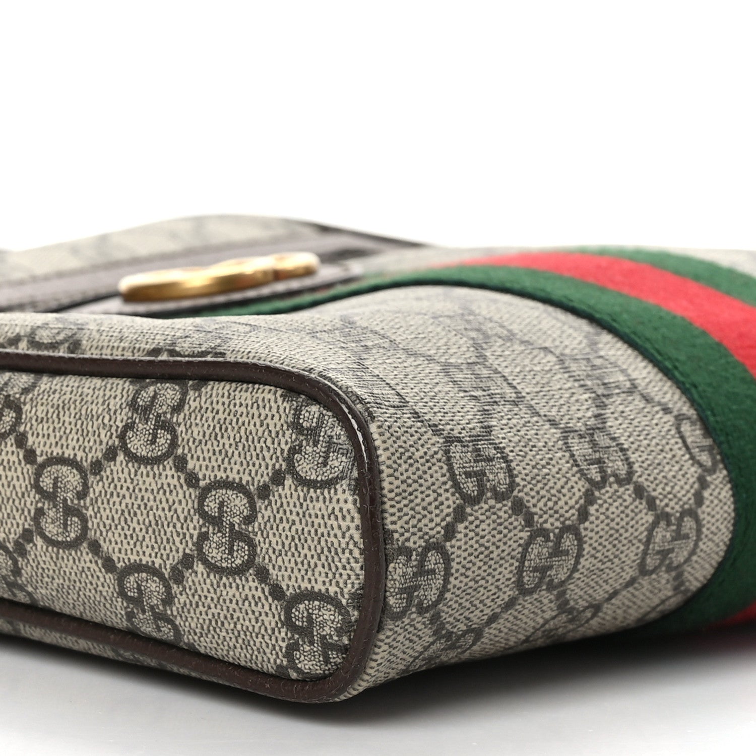 Gucci GG Supreme Monogram Web Small Ophidia Messenger Bag Brown 8 of 9