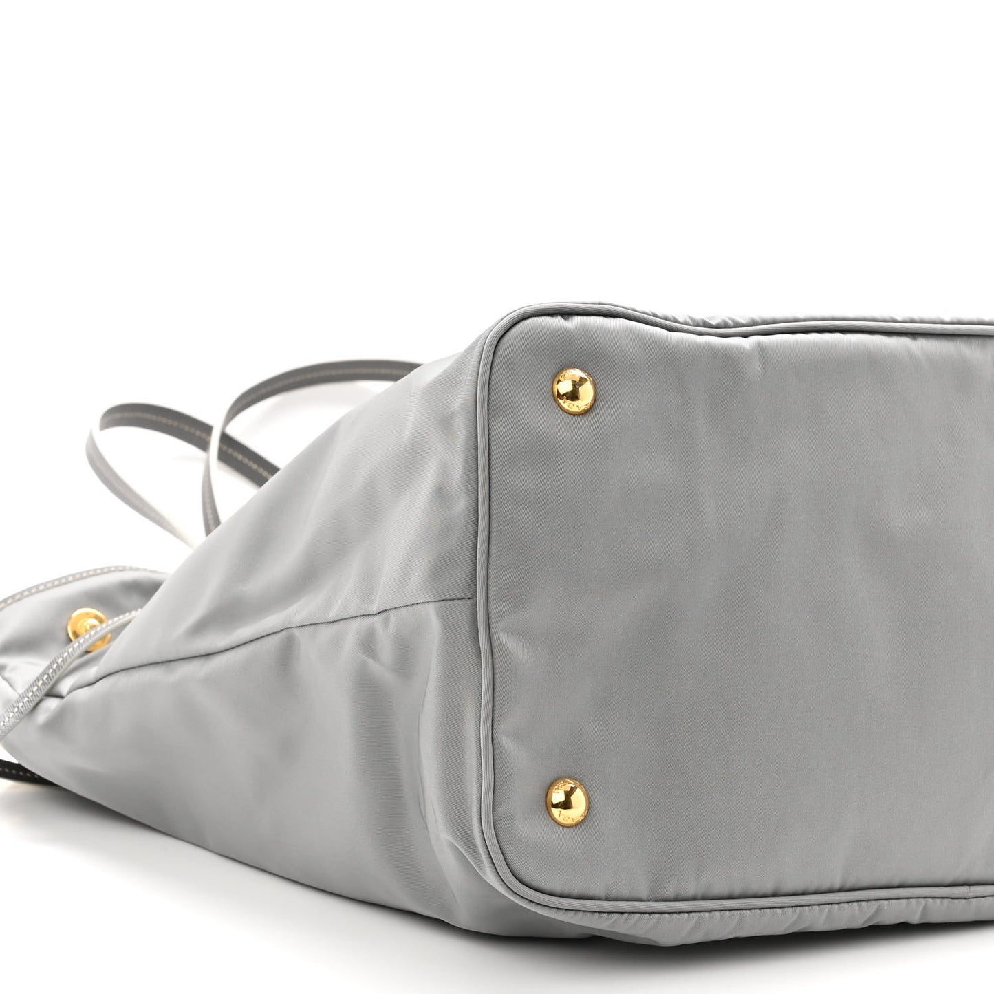 Tessuto Nylon Saffiano Tote Acciaio