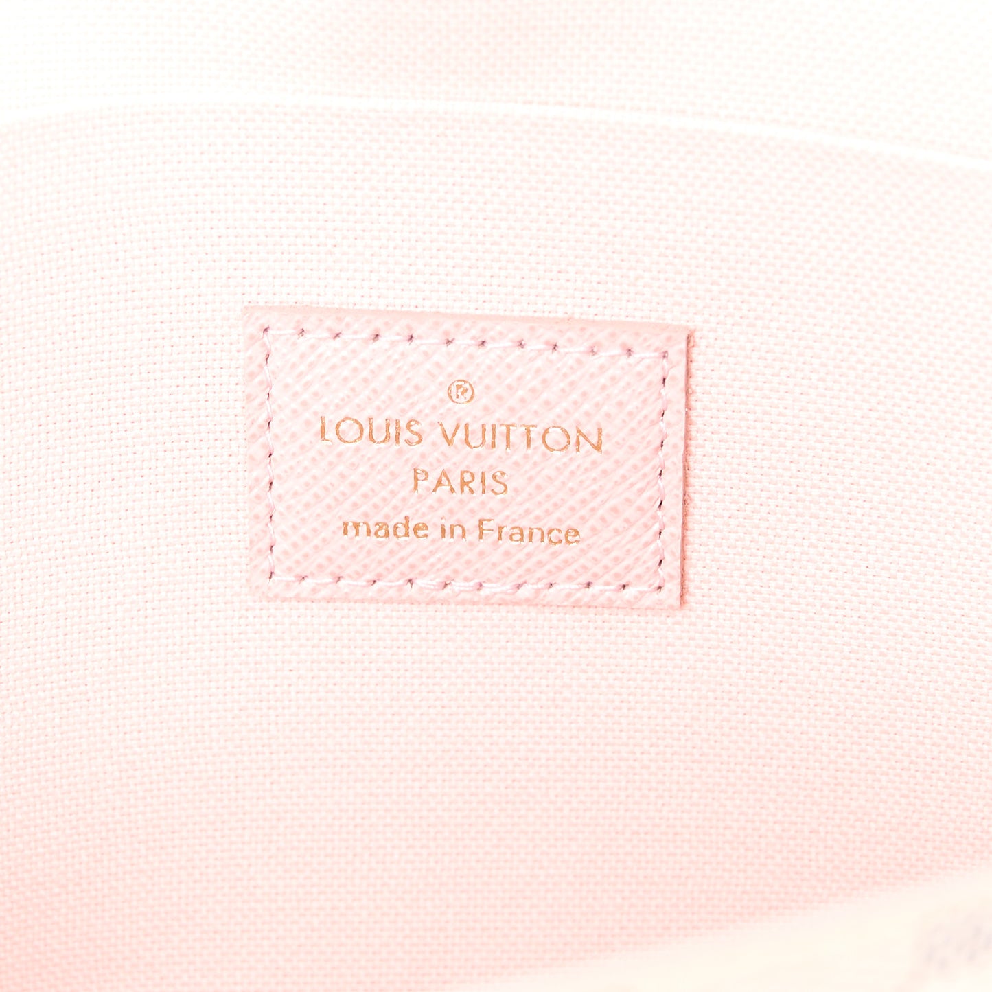 Damier Azur Pochette Felicie Chain Wallet Rose Ballerine