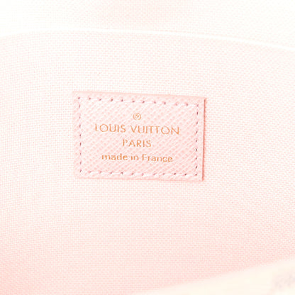 Louis Vuitton Damier Azur Pochette Felicie Chain Wallet Rose Ballerine 6 of 9