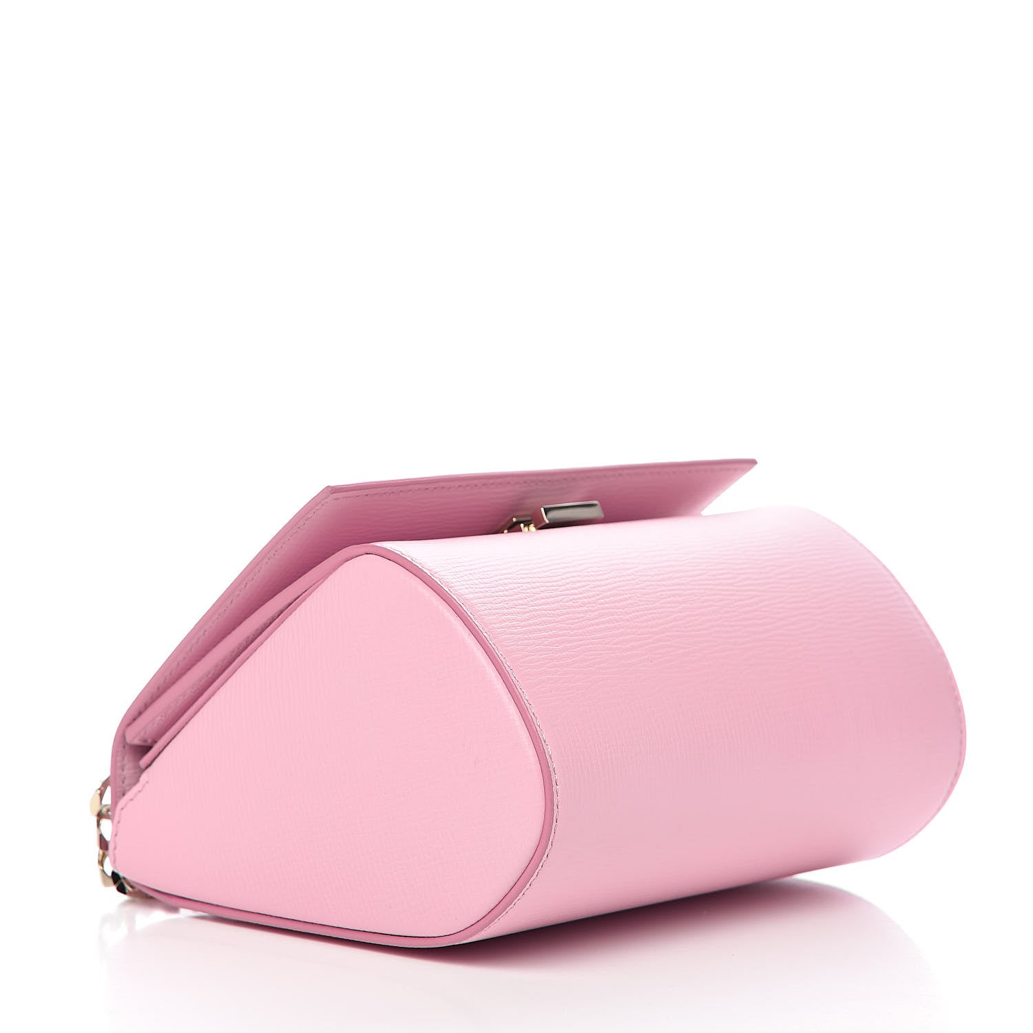 Givenchy Textured Calfskin Mini Pandora Box Chain Crossbody Bag Bright Pink 4 of 10