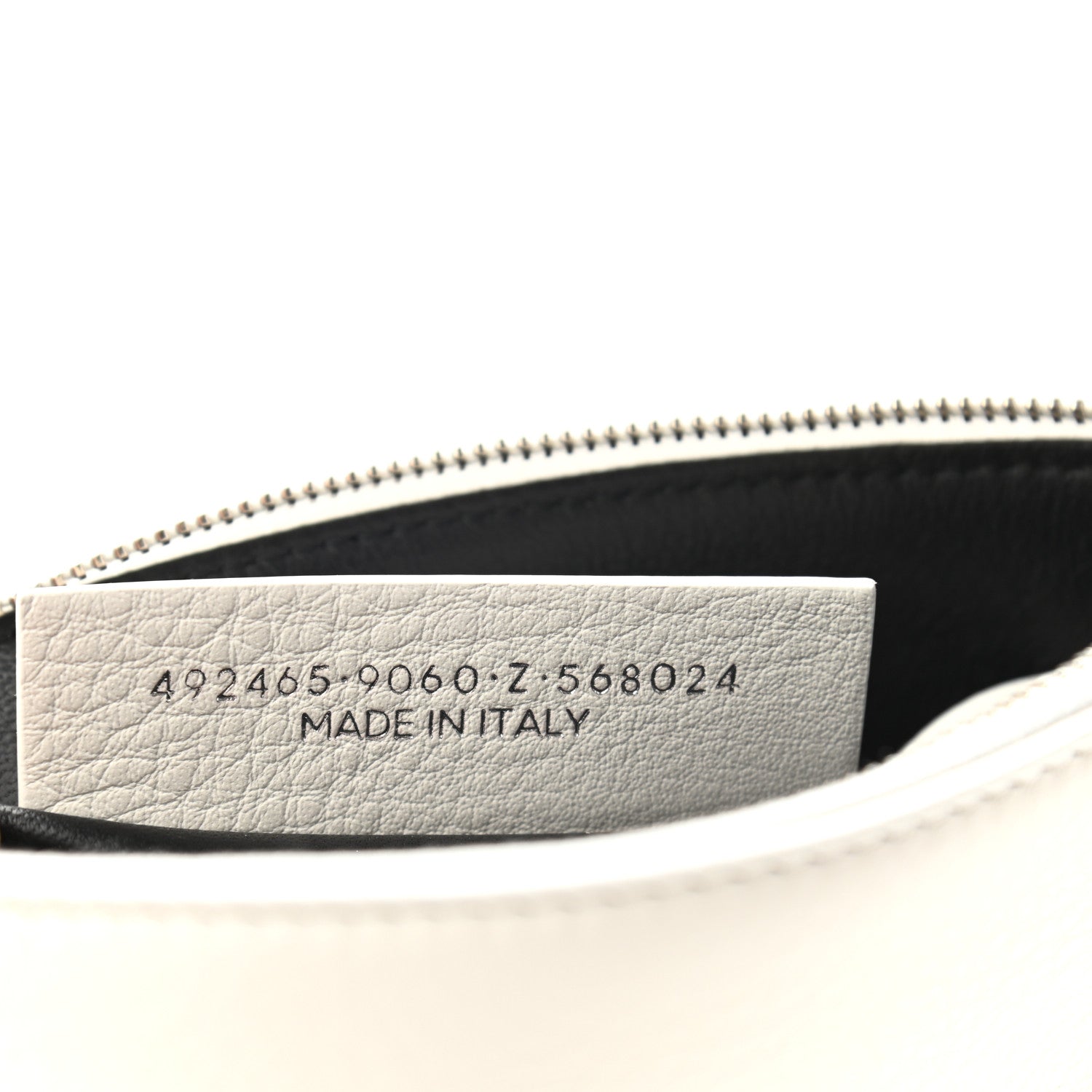 Balenciaga Calfskin Logo M Everyday Pouch White 7 of 7