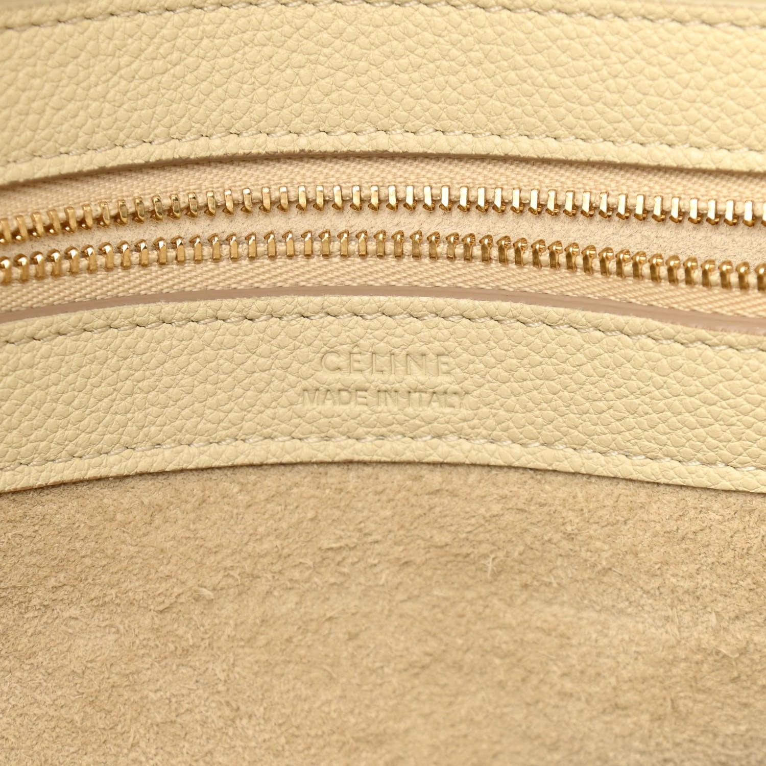 Celine Soft Grained Calfskin Small Belt Cabas Phantom Chalk 6 of 9