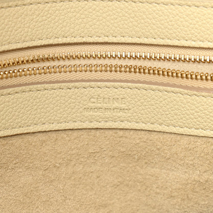 Celine Soft Grained Calfskin Small Belt Cabas Phantom Chalk 6 of 9
