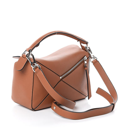 Loewe Calfskin Small Puzzle Bag Tan 2 of 8