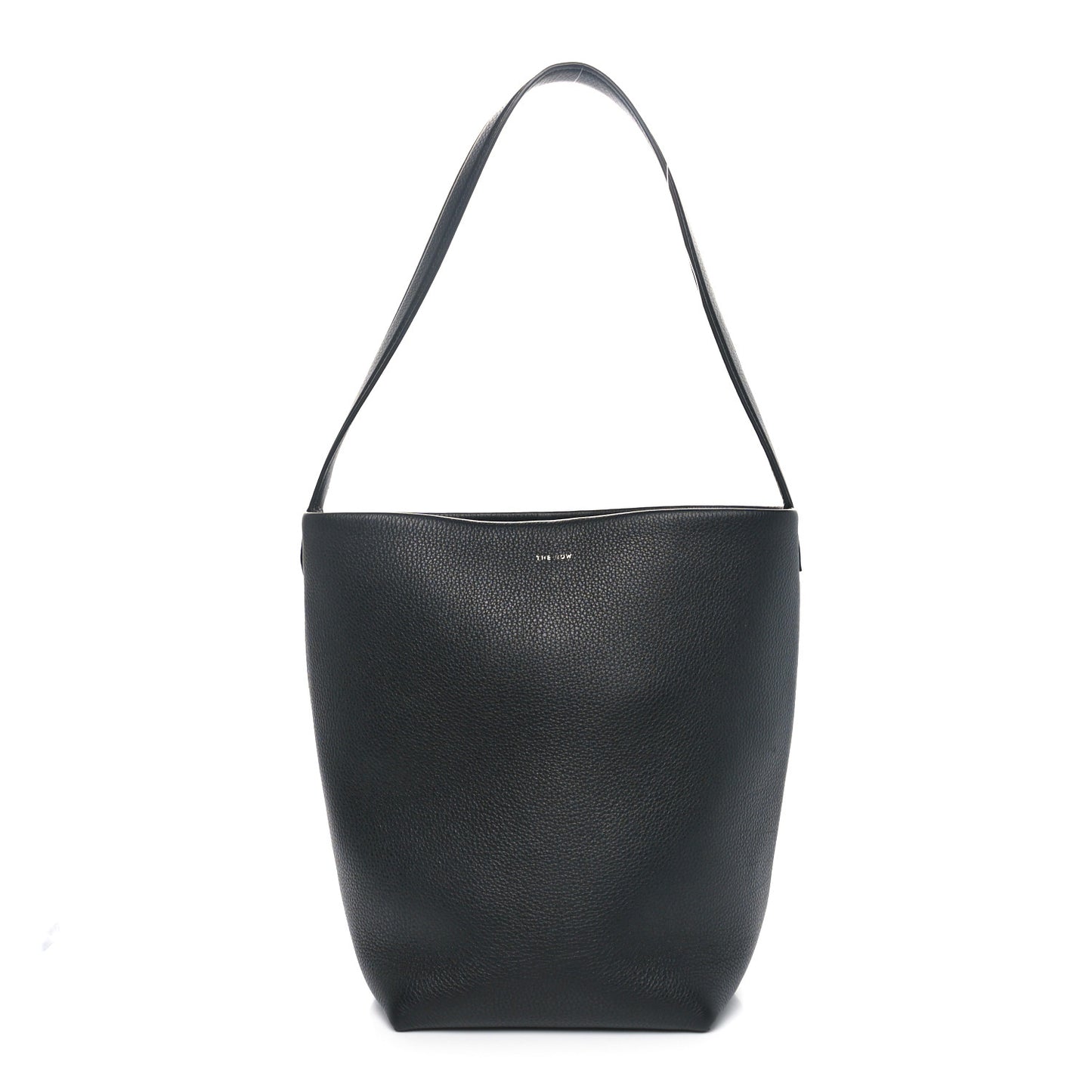 Grained Calfskin Medium N/S Park Tote Black