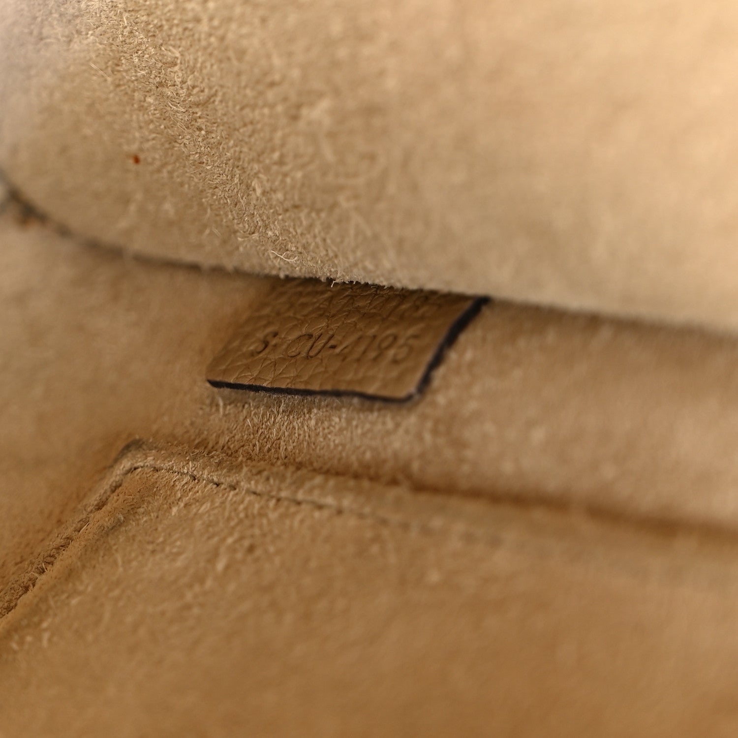 Celine Drummed Calfskin Nano Luggage Dune 7 of 11
