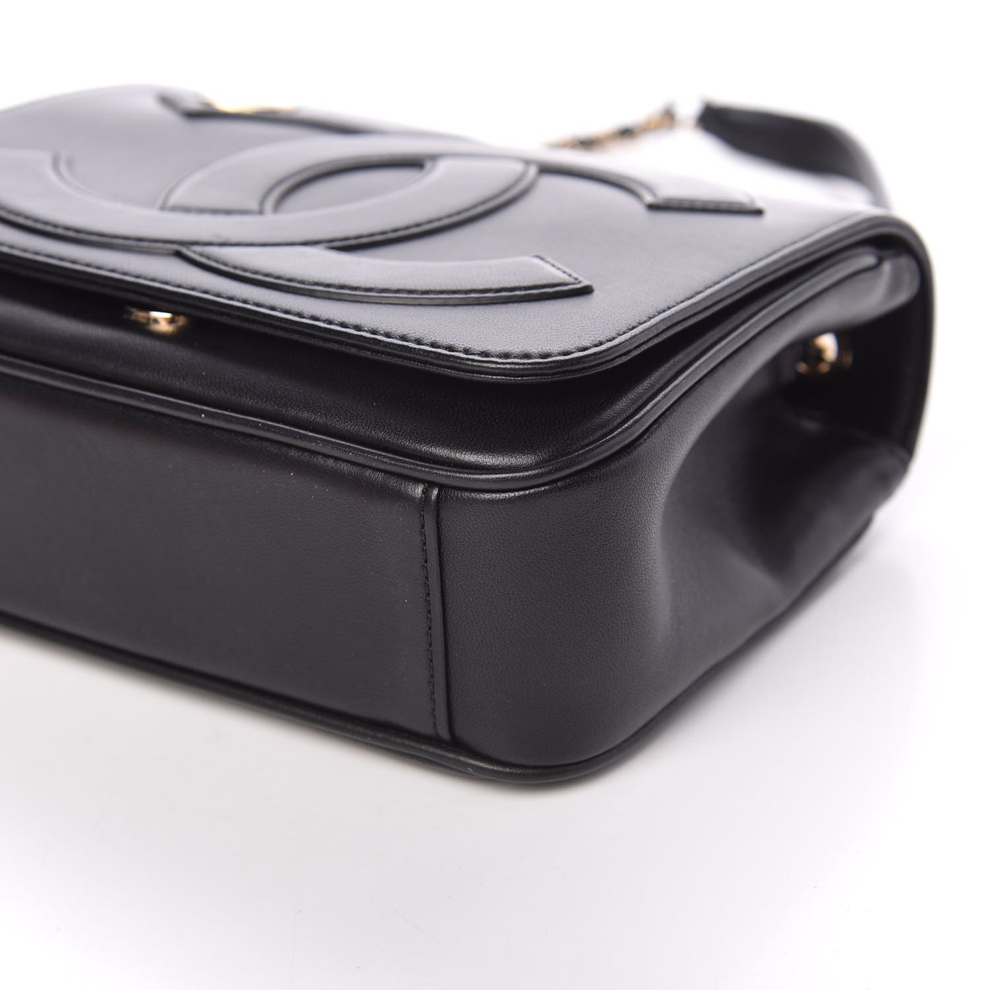 Lambskin CC Mania Flap Bag Black