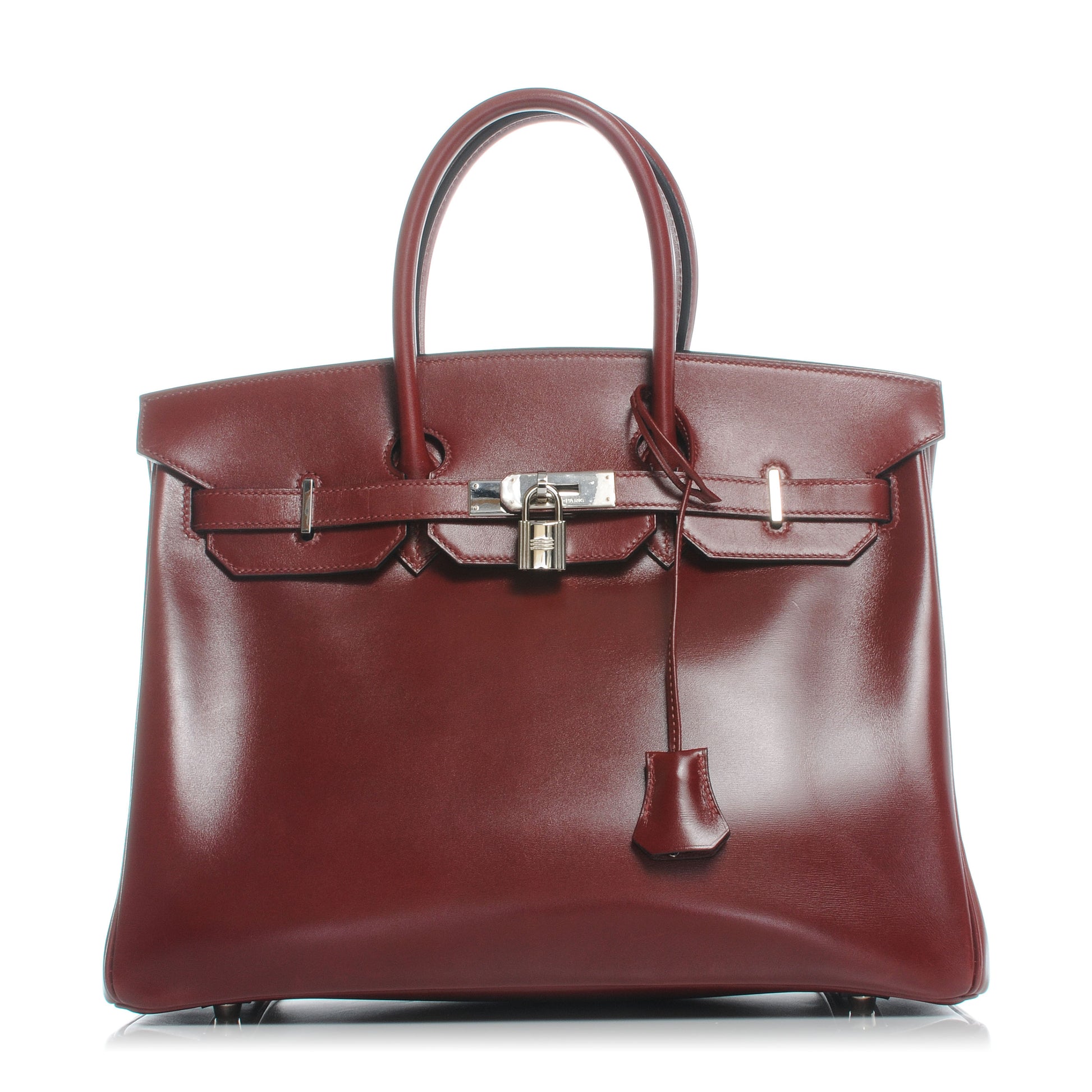 Hermes Box Calfskin Birkin 35 Rouge H 1 of 10