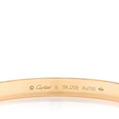 Cartier 18K Yellow Gold LOVE Bracelet 16 4 of 4