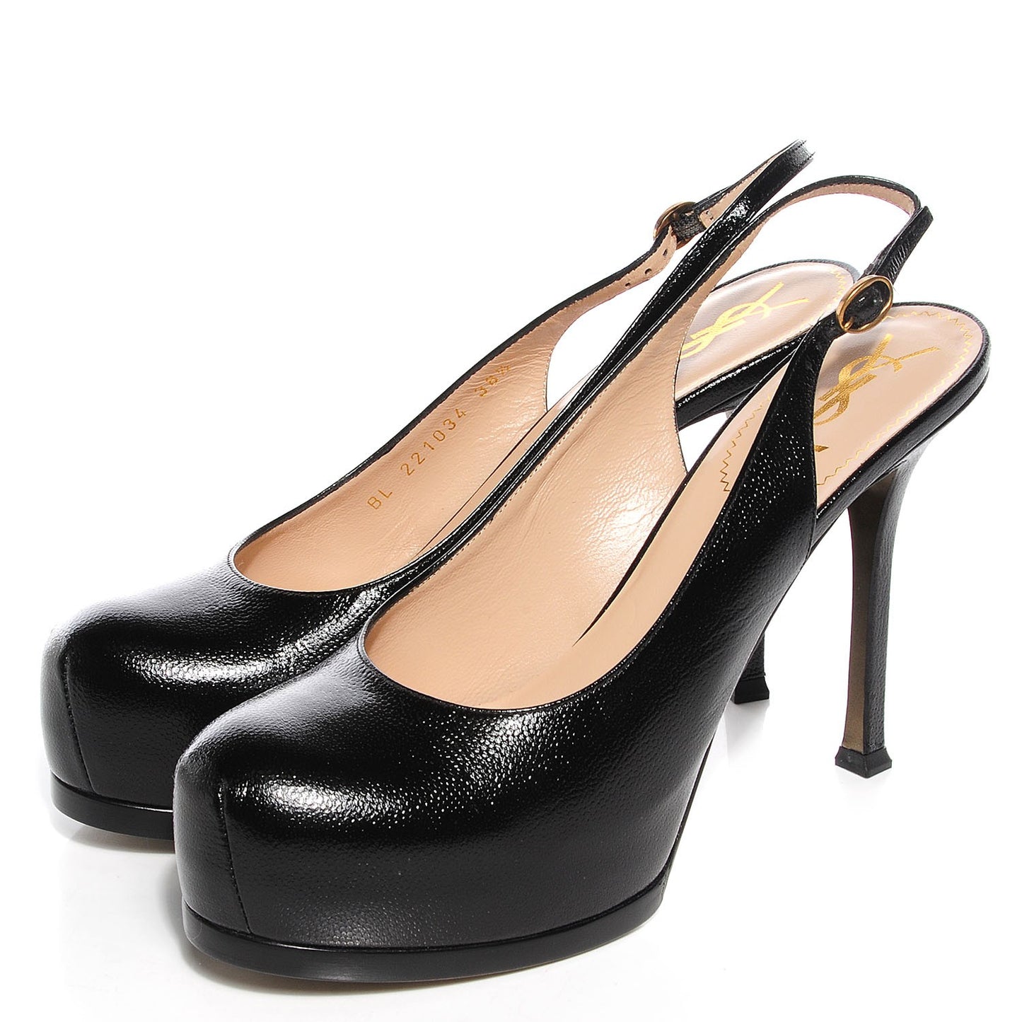 Vernigolf Tribtoo Platform Slingback 80 Pumps Black 38.5