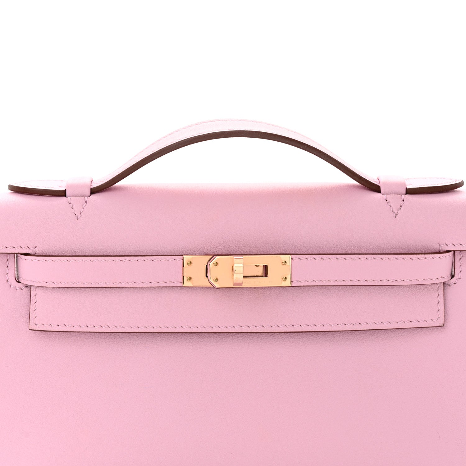 Hermes Swift Kelly Pochette Clutch Mauve Sylvestre 8 of 11