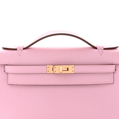 Hermes Swift Kelly Pochette Clutch Mauve Sylvestre 8 of 11