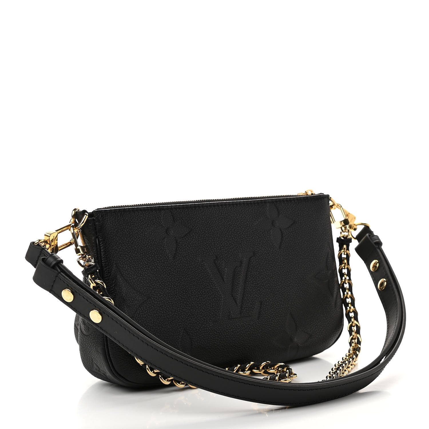 Louis Vuitton Empreinte Monogram Giant Multi Pochette Accessories Black 3 of 10