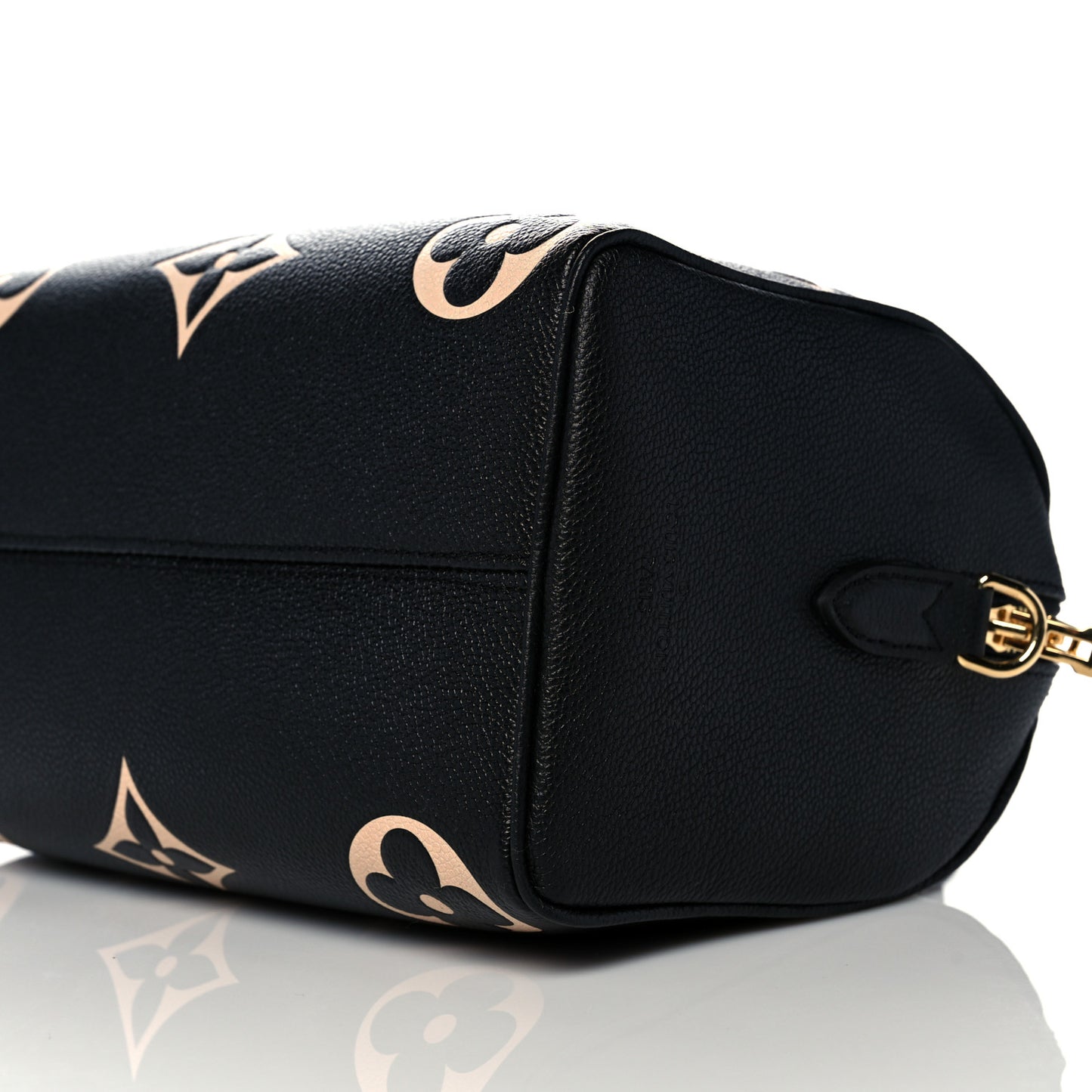Empreinte Monogram Giant Speedy Bandouliere 25 Black Beige