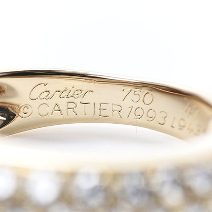 Cartier 18K Yellow Gold Diamond 6mm Etincelle de Band Ring 47 4 6 of 7