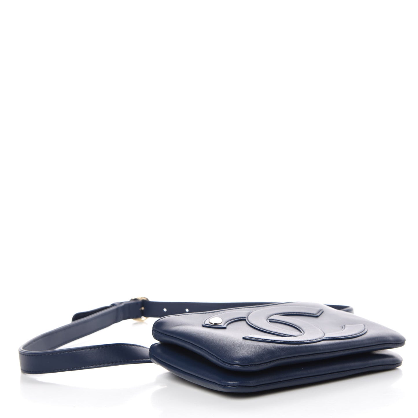 Lambskin CC Mania Waist Belt Bag Blue