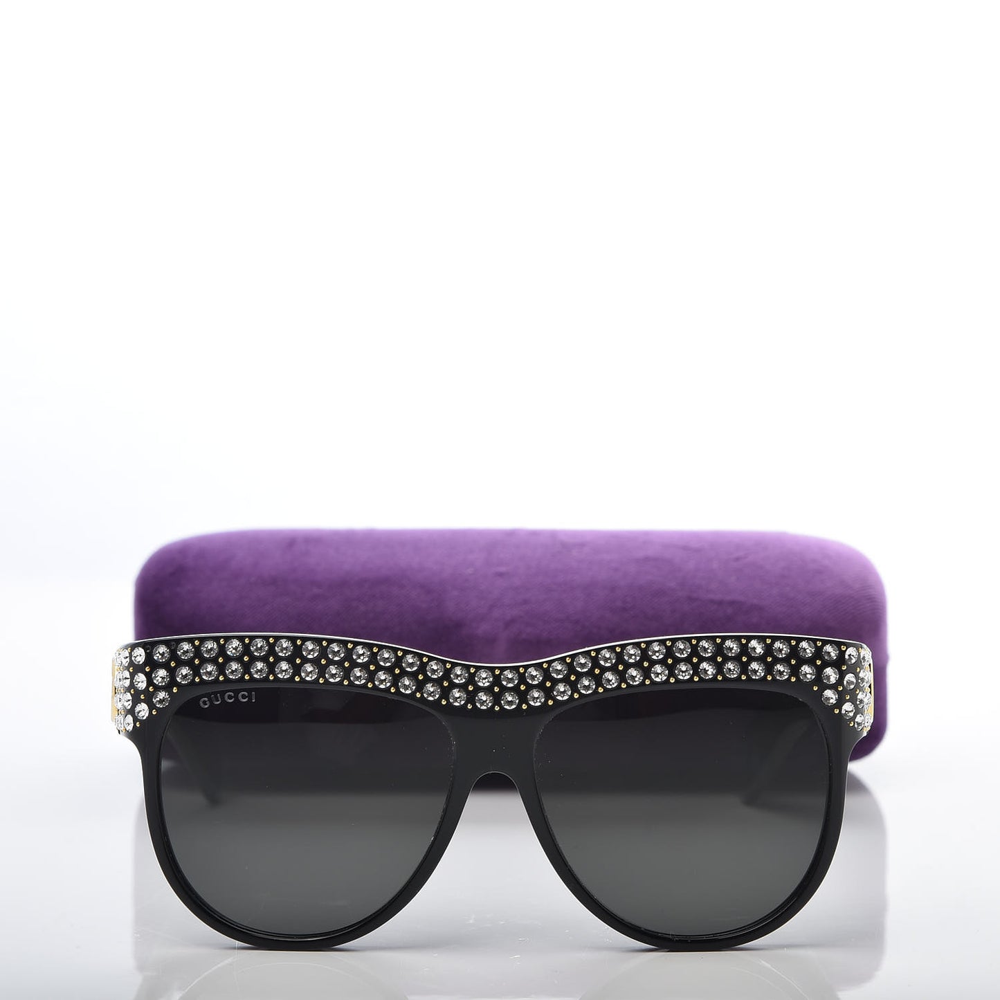 Acetate Crystal Sunglasses GG0147S Black