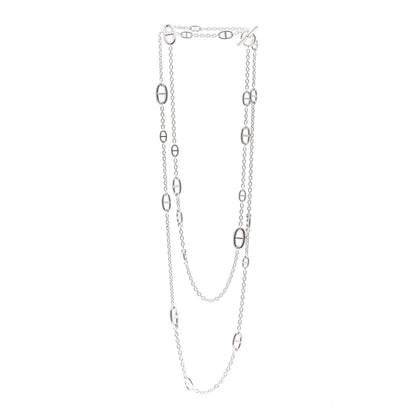 Hermes Sterling Silver Farandole Necklace 160 3 of 5