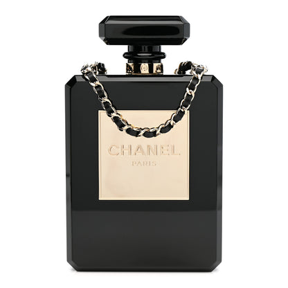 Chanel Plexiglass Perfume Bottle Clutch  Black 1 of 11