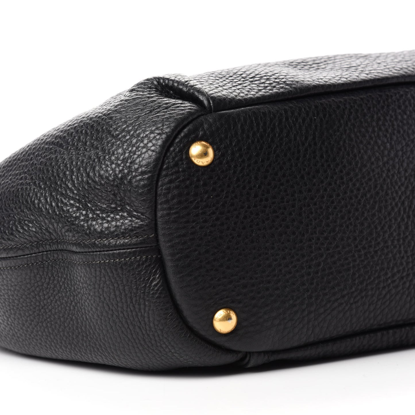 Vitello Daino Shoulder Bag Black