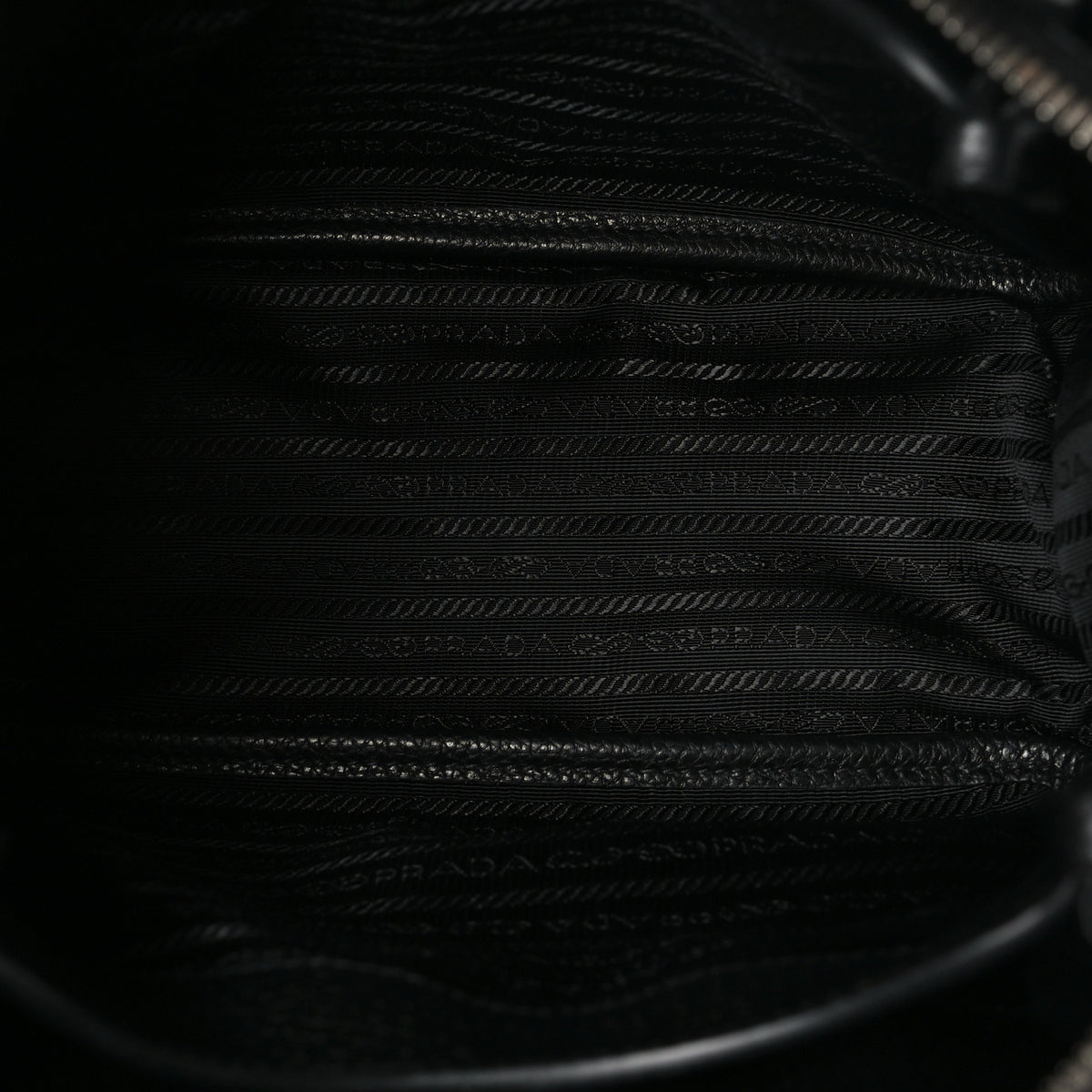 Vitello Daino Soft Mini Zippered Top Handle Bag Black